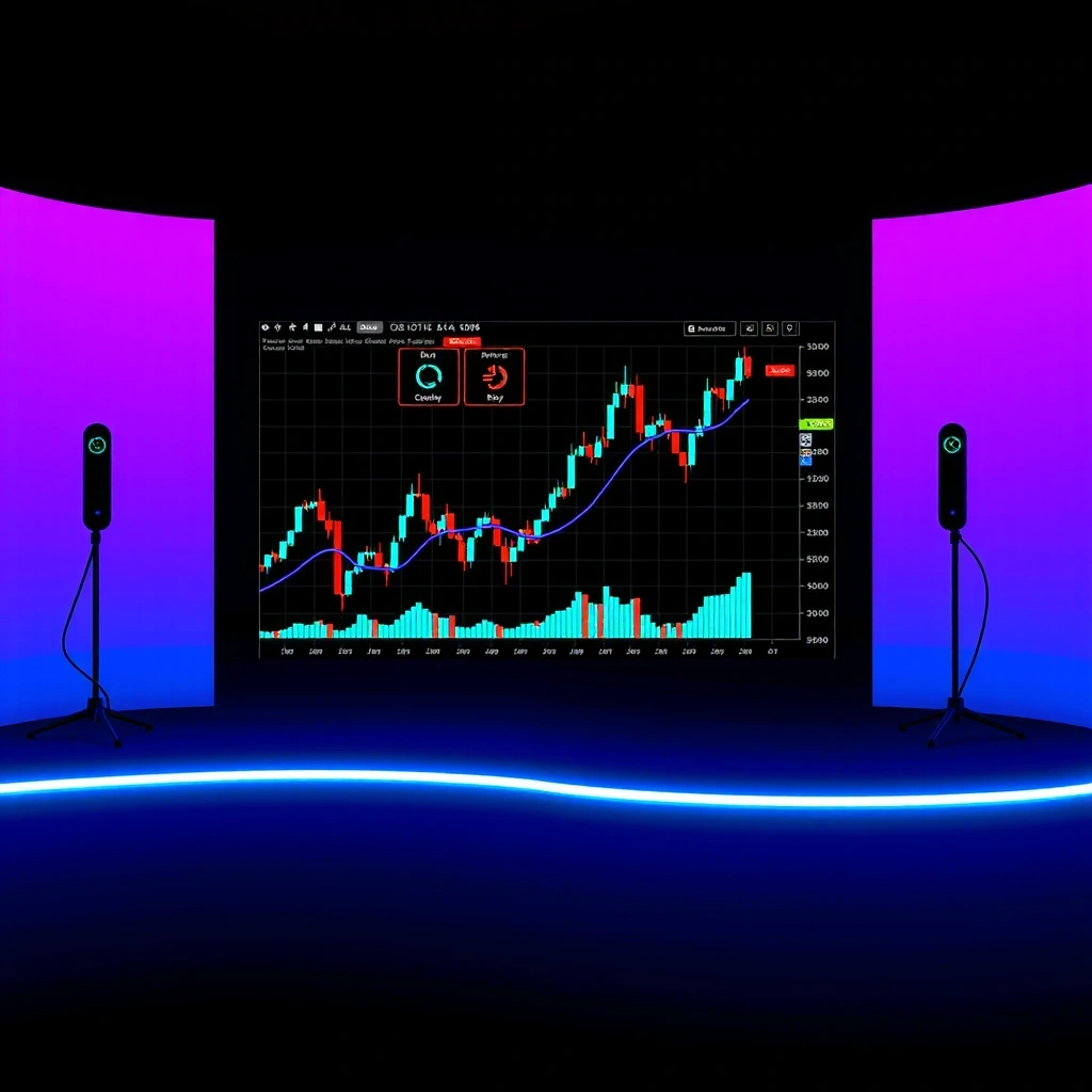 Trading analytics background with gaming and financial charts